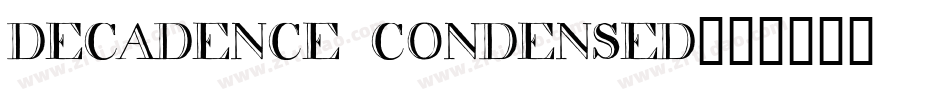 decadence condensed字体转换